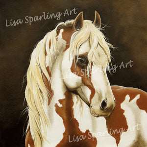 "Horse" Acrylic Lisa Sparling Original Commission Piece