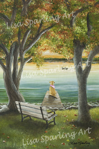 "Lucy on the Dock" Acrylic Lisa Sparling Original Commission Piece