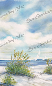 "Afternoon Breeze I" Lisa Sparling Art Giclée Reproduction
