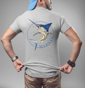 Marlin Fish Men's T- Shirt, Men's Fish Shirt, Fish Shirt, Marlin Fishi –  Lisa Sparling Art