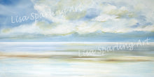 Calming Waters Lisa Sparling Giclee Reproduction Abstract Painting, Coastal Art