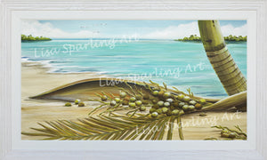 "Coconut Coast I & II" Pair of Acrylic Lisa Sparling Originals
