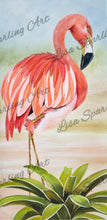 "Flamingo II" Lisa Sparling Art Giclee Reproduction