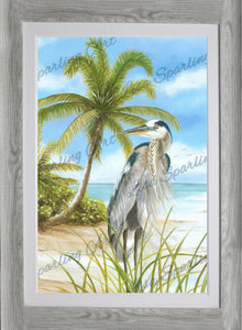 "Blue Heron" Lisa Sparling Art Giclée Reproduction