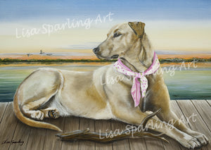 "Lucy" Acrylic Lisa Sparling Original Commission Piece