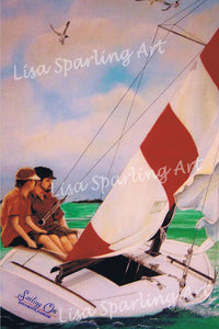 "Sailing" Acrylic Lisa Sparling Original Commission Piece