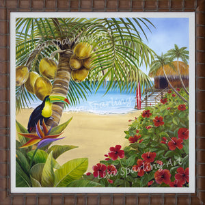 "Tropical Toucan" Acrylic Lisa Sparling Original