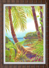 "Tropical Lagoon I & II" Set of Acrylic Lisa Sparling Originals