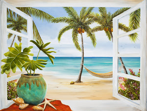 "Window to Paradise" Acrylic Lisa Sparling Original